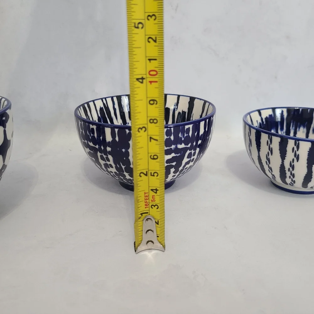 West Elm Indigo Tie-Dye Nesting Bowls (Set of 3)